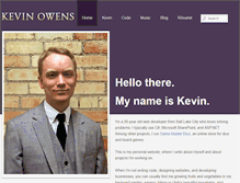 Tablet Screenshot of kevinowens.org